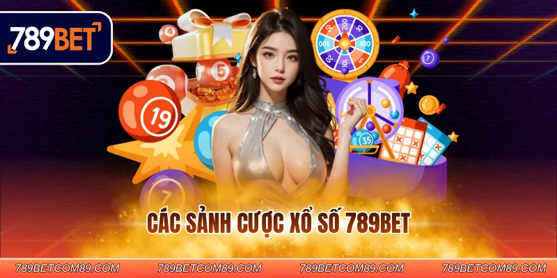 Các sảnh cược xổ số 789BET
